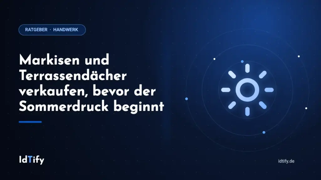 Ratgeber Markisen und Terrassendächer verkaufen: Marketing für Handwerksbetriebe